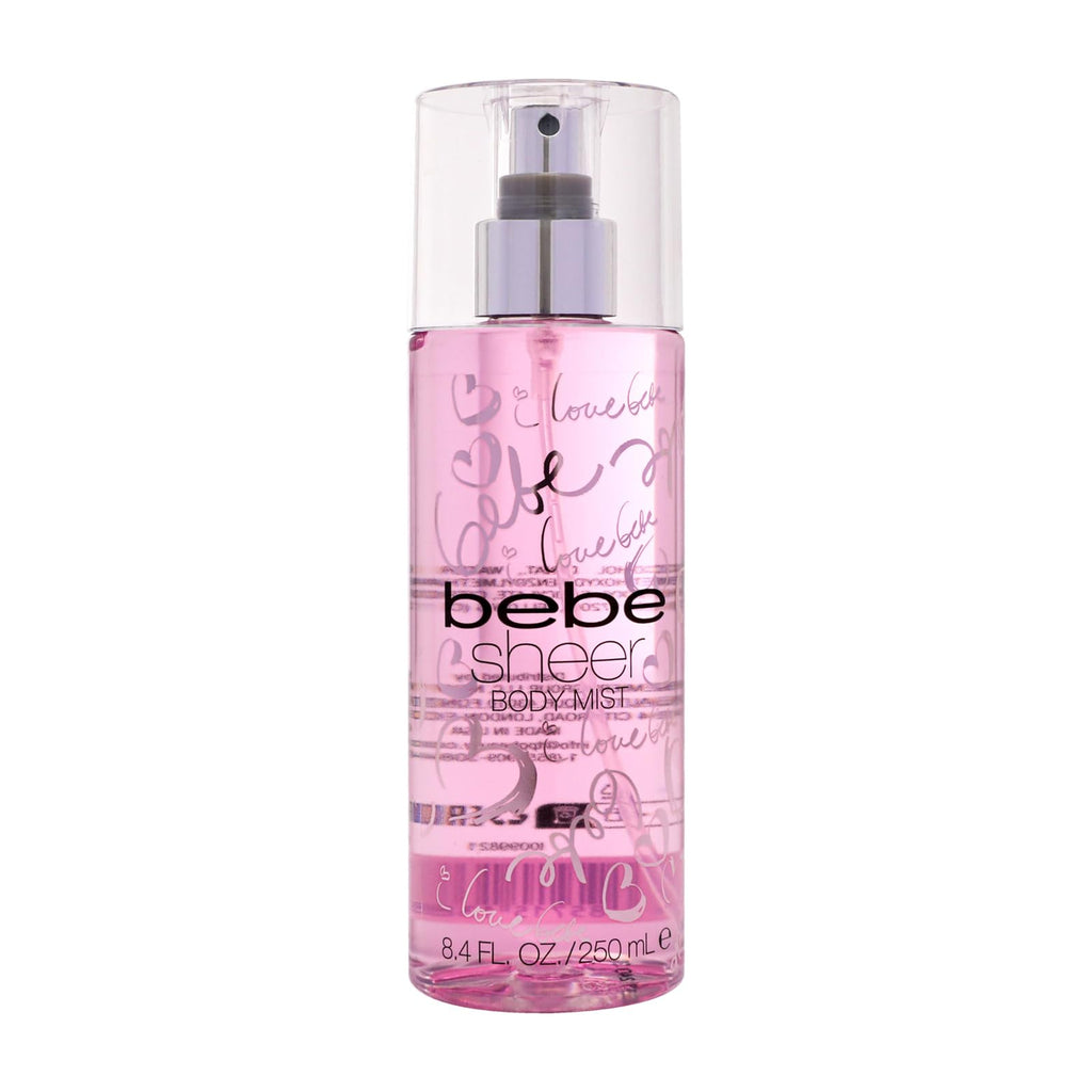 Bebe Sheer Eau de Parfum Spray for Woman - Long Lasting Amber Floral Womens Fragrance - Notes of Citrus Cocktail, Pink Peony and Sandalwood Perfume for Women - 3.4 oz