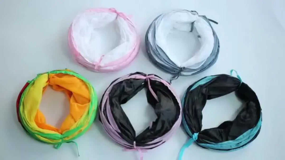 Tubo De Túnel Para Gatos, Túnel Para Gatitos, Juguetes Para Mascotas Para Gatos Aburridos,2-Hole  Juguete Con Agujero De Peek