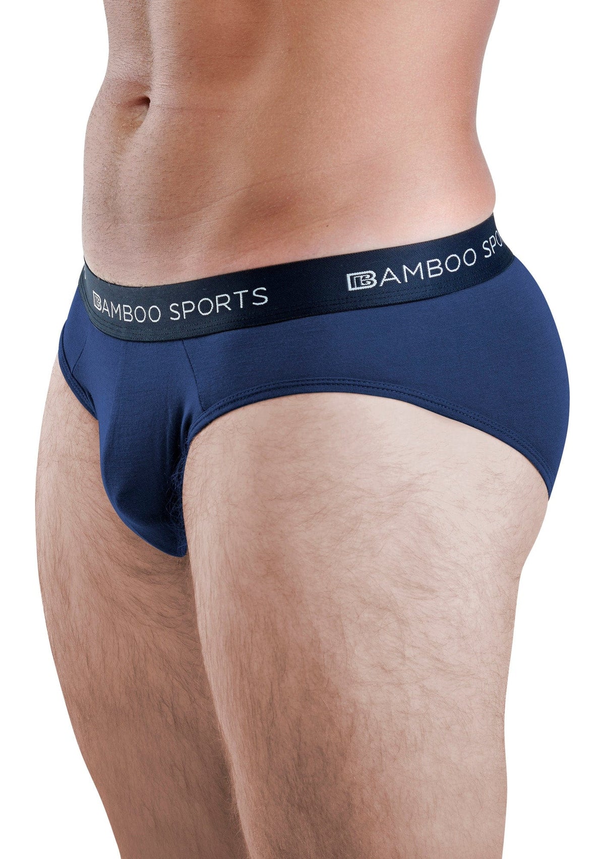 Men's Bamboo Rayon No Fly Briefs Available in all sizes & 3 Colors - 4 Pack