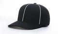 Richardson Flex-Fit Football/Lacrosse Officials Hat - Black w/ White Piping